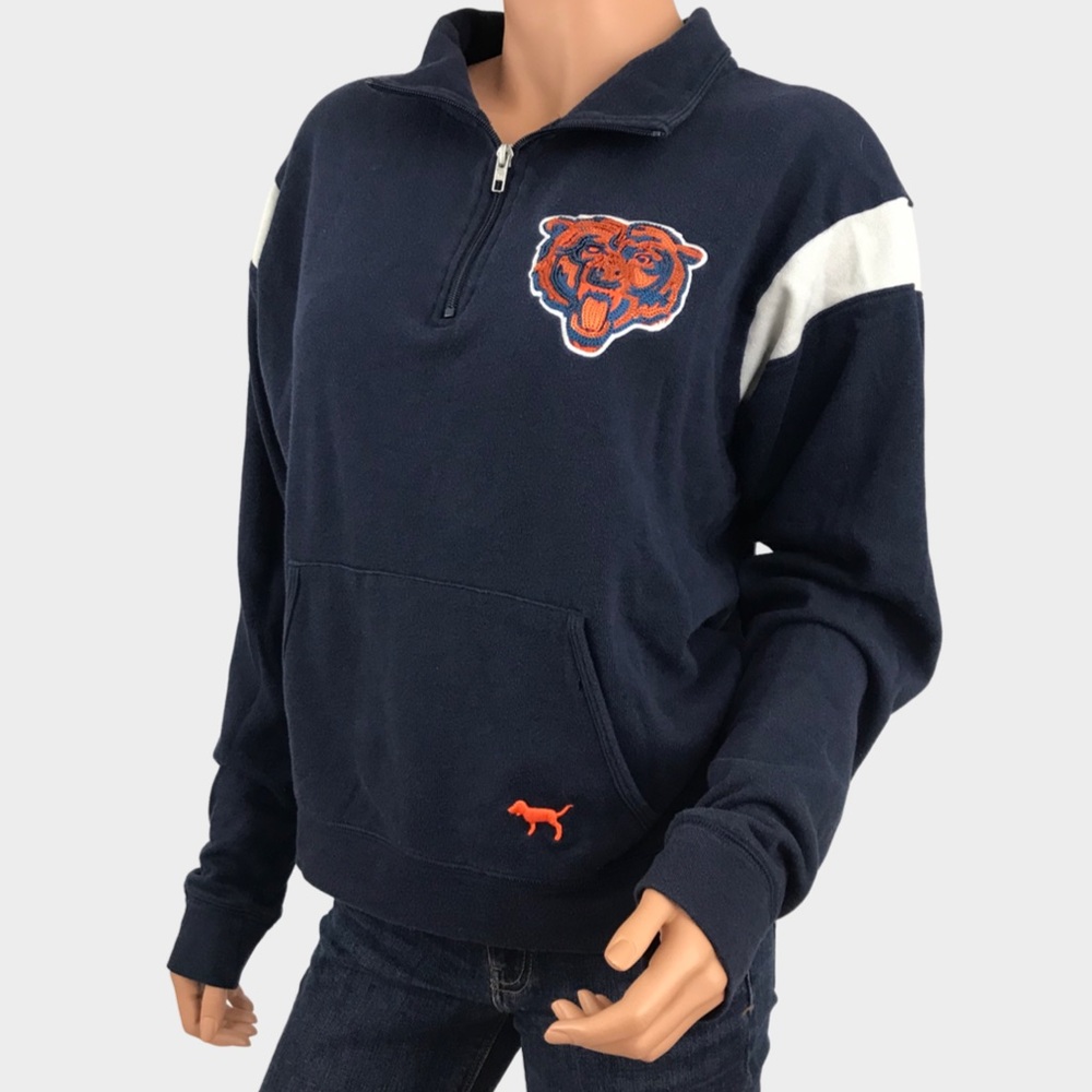 Victoria's Secret PINK Chicago Bears Pullover Quarter Zip